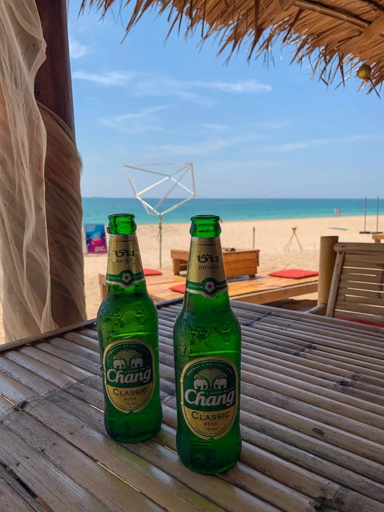 Beers by the beach in Koh Lanta