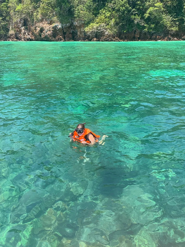 Jamie Snorkeling in Thailand