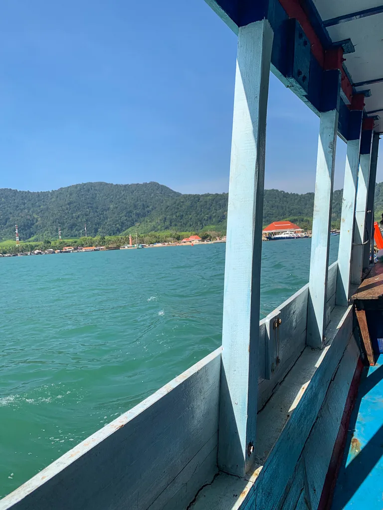 View from small boat Thailand