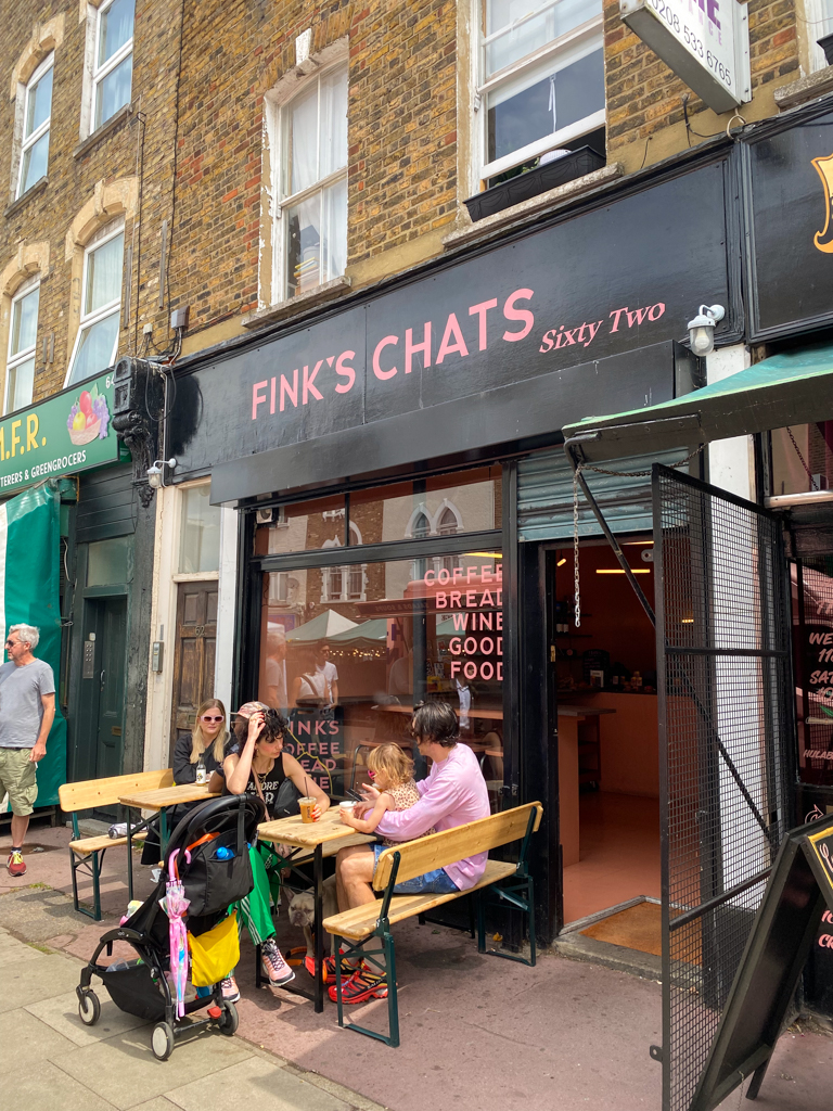 finks chats store front london